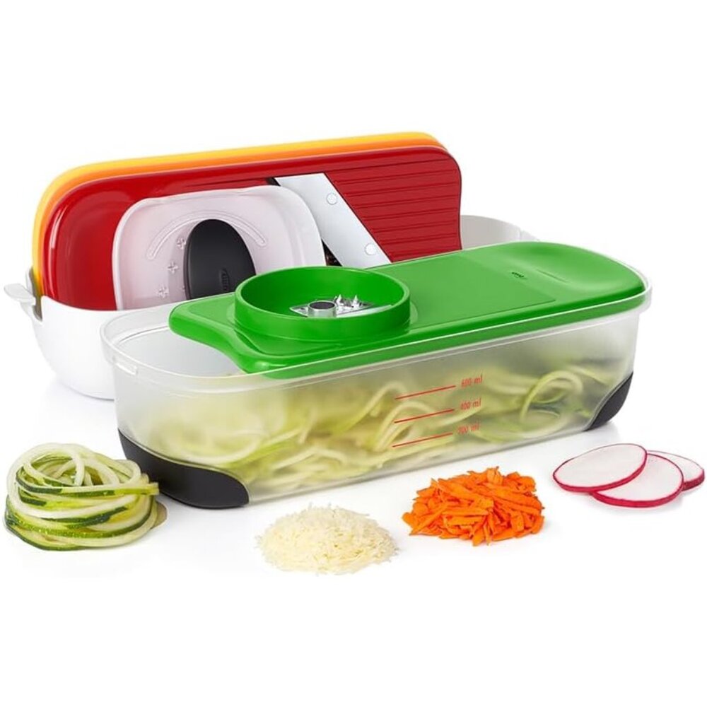 Good Grips Spiralize Grate & Slice Set, Multi color - Picture 1 of 9